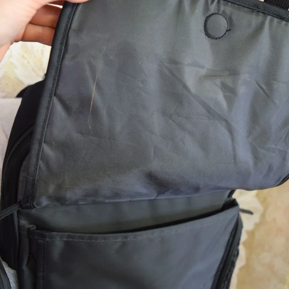 Eddie Bauer Atlas Sport Backpack Diaper Bag Baby Insulated Bottle Pocket Momcore